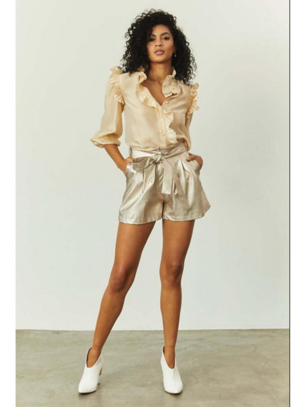 Christy Lynn Vegan Leather Shorts, $398 NWT, Size 2 #2438